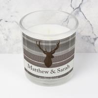 Personalised Highland Stag Scented Jar Candle Extra Image 2 Preview
